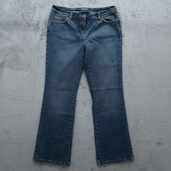 International Concepts Jeans Women's 10P Blue Mid-Rise Bootcut Denim 29" Inseam - Picture 1 of 15